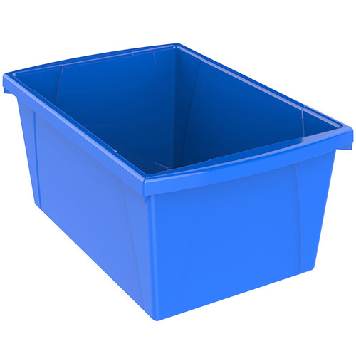 Storex Medium Classroom Storage Bin, Blue STX61482U06C