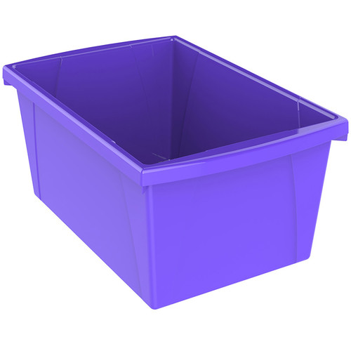Storex Medium Classroom Storage Bin, Purple STX61486U06C