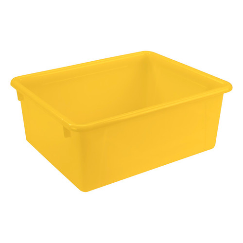 Storex Deep Storage Tray, Yellow STX62526U05C