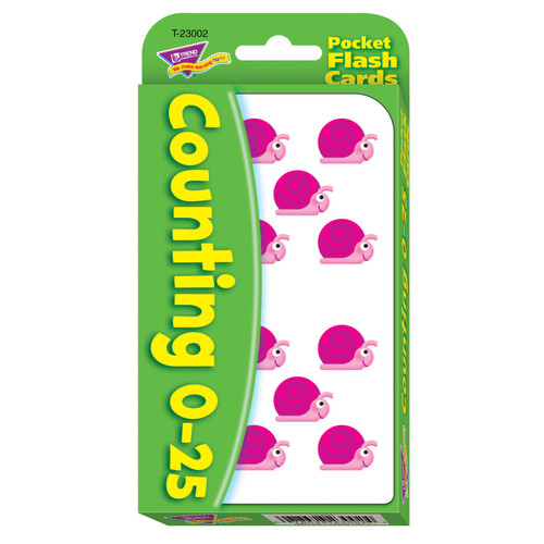 Trend Counting 0-25 Pocket Flash Cards T-23002