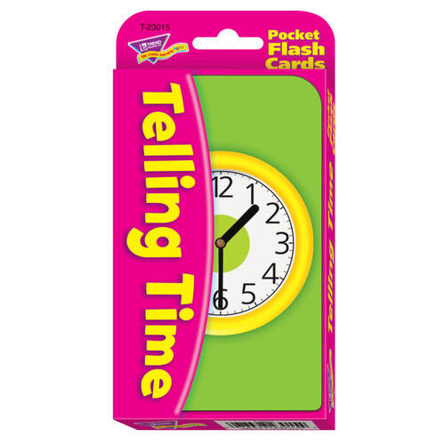 Trend Telling Time Pocket Flash Cards T-23015