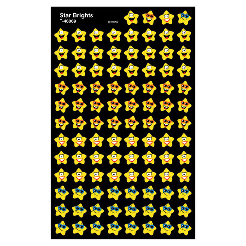 Trend Star Brights Supershapes Stickers, 800 Ct T-46069