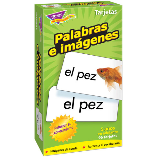Trend Palabras E Imágenes (Sp) Skill Drill Flash Cards T-53006