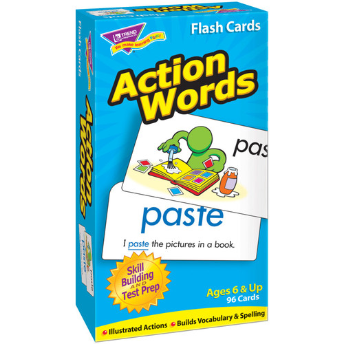 Trend Action Words Skill Drill Flash Cards T-53013