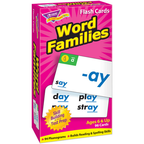 Trend Word Families Skill Drill Flash Cards T-53014