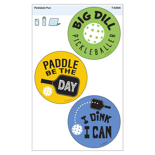 Trend Pickleball Pun Vinyl Stickers, Pack Of 3 T-62005