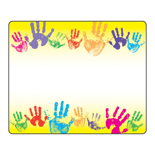 Trend Rainbow Handprints Terrific Labels, 36 Ct T-68005