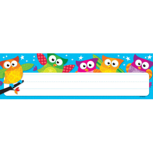 Trend Owl-Stars! Desk Toppers Name Plates, 36 Ct T-69217