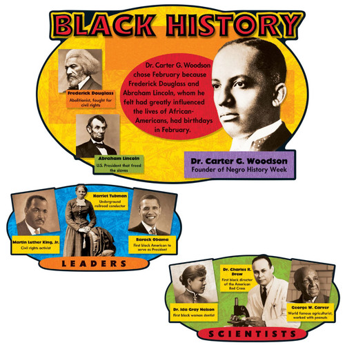 Trend Black History Bulletin Board Set T-8095