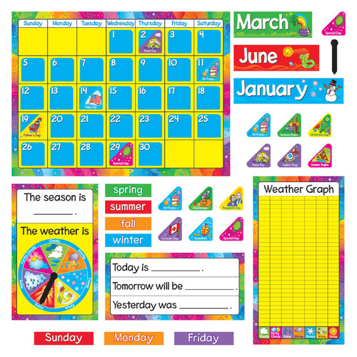Trend Year Around Calendar Bulletin Board Set T-8096