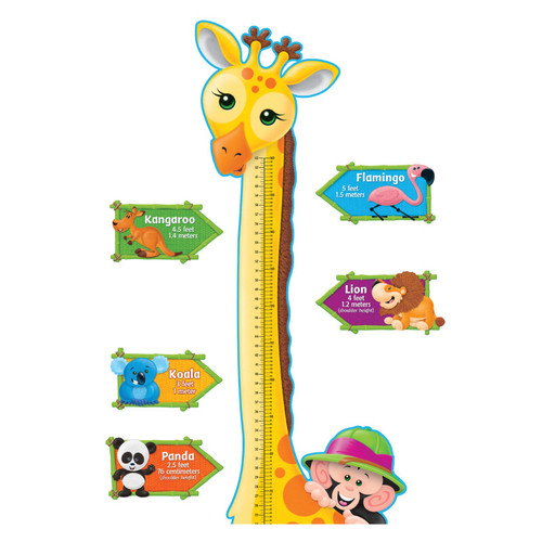 Trend Giraffe Growth Chart Bulletin Board Set T-8176