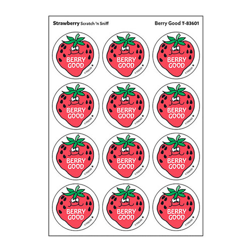 Trend Berry Good/Strawberry Scented Stickers, Pack Of 24 T-83601