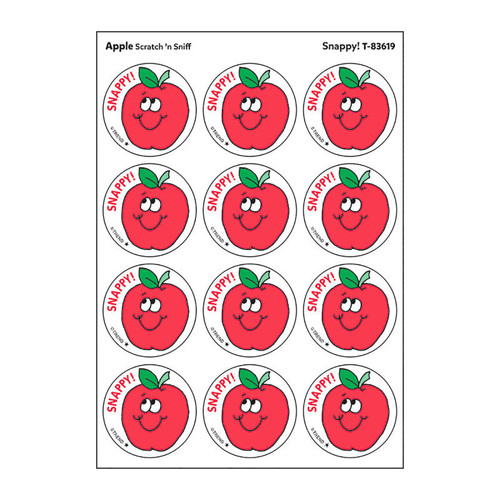 Trend Snappy!/Apple Scented Stickers, Pack Of 24 T-83619