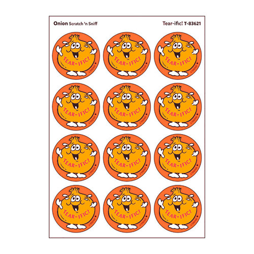 Trend Tear-Ific!/Onion Scented Stickers, Pack Of 24 T-83621