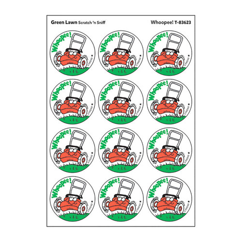 Trend Whoopee!/Green Lawn Scented Stickers, Pack Of 24 T-83623