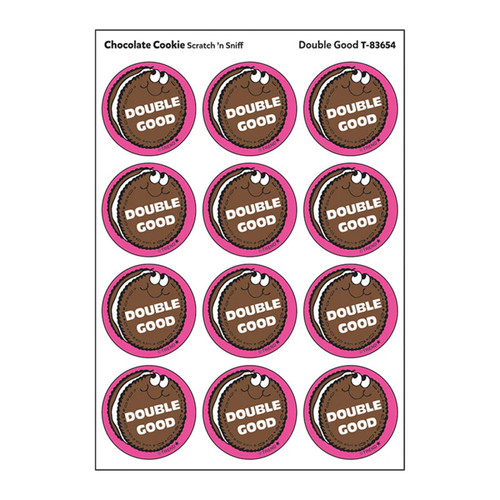Trend Double Good/ Chocolate Cookie Scent Stickers, 24 Ct. T-83654