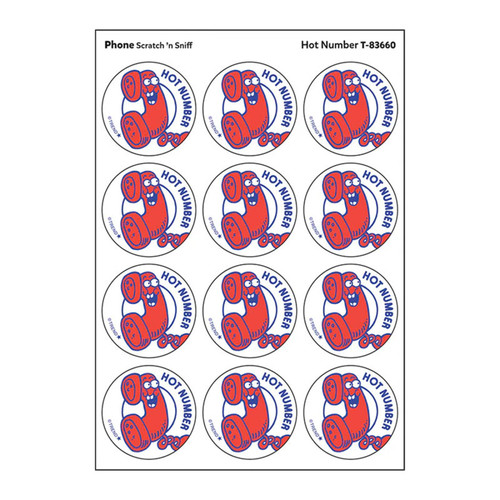 Trend Hot Number/ Phone Scent Stickers, 24 Ct. T-83660
