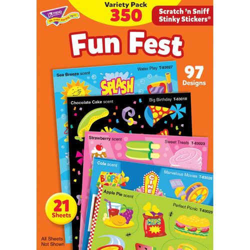 Trend Fun Fest Stinky Stickers Variety Pack T-83906