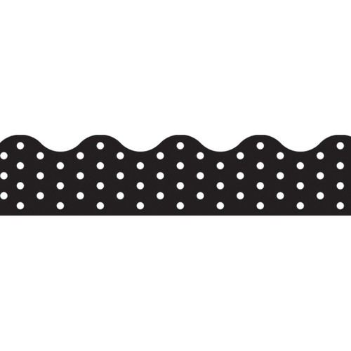 Trend Polka Dots Black Terrific Trimmers, 39 Ft T-92671