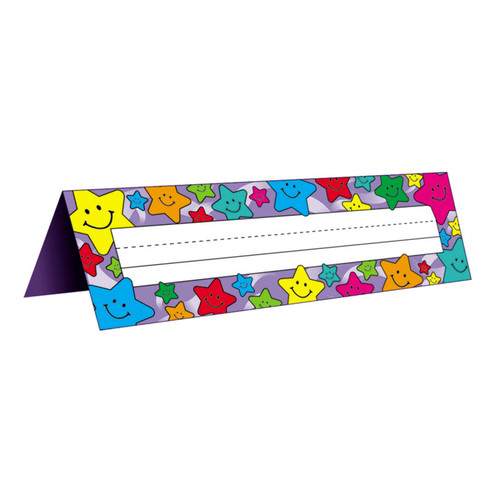 Teacher Happy Stars Tented Name Plates, Pack Of 36 TCR1941