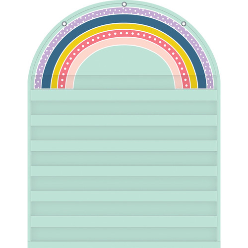Teacher Oh Happy Day Rainbow 7 Pocket Chart TCR20100