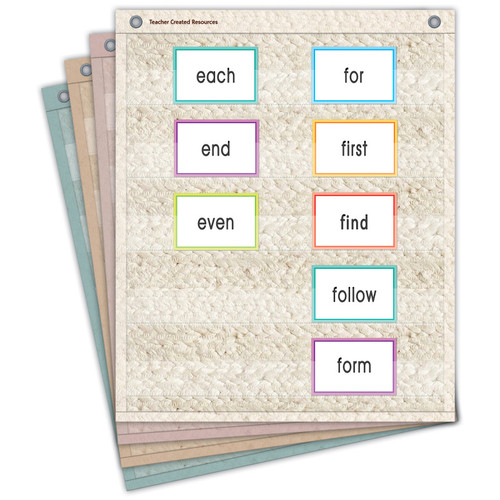 Teacher Woven Magnetic Mini Pocket Charts, 14" X 17", Set Of 4 TCR20108
