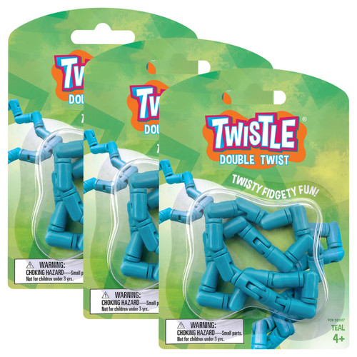 Teacher Twistle Double Twist, Teal, Pack Of 3 TCR20307-3