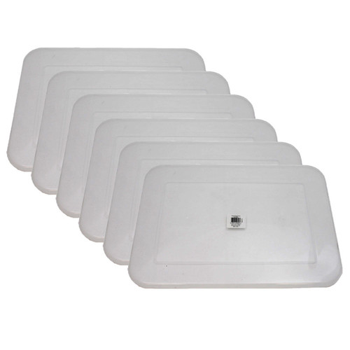 Teacher Clear Plastic Storage Bin Lid - Large, Pack Of 6 TCR20343-6