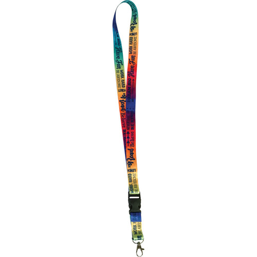 Teacher Positive Saying Watercolor Lanyard TCR20355