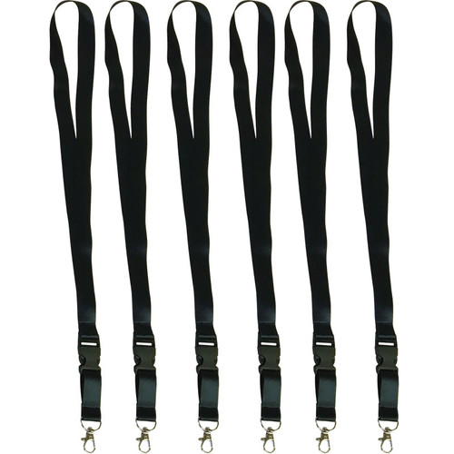 Teacher Black Lanyard, Pack Of 6 TCR20357-6