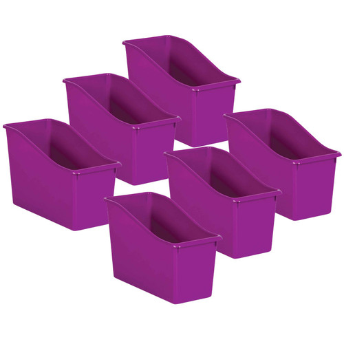 Teacher Purple Plastic Book Bin, Pack Of 6 TCR20389-6