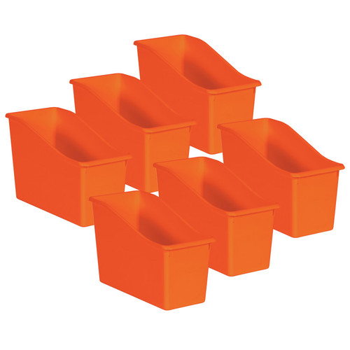 Teacher Orange Plastic Book Bin, Pack Of 6 TCR20424-6