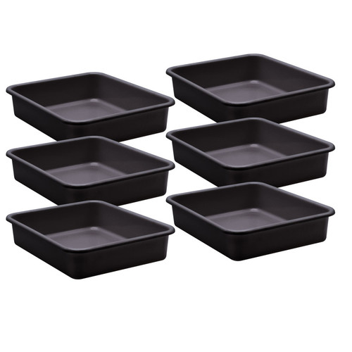 Teacher Black Large Plastic Letter Tray, Pack Of 6 TCR20434-6