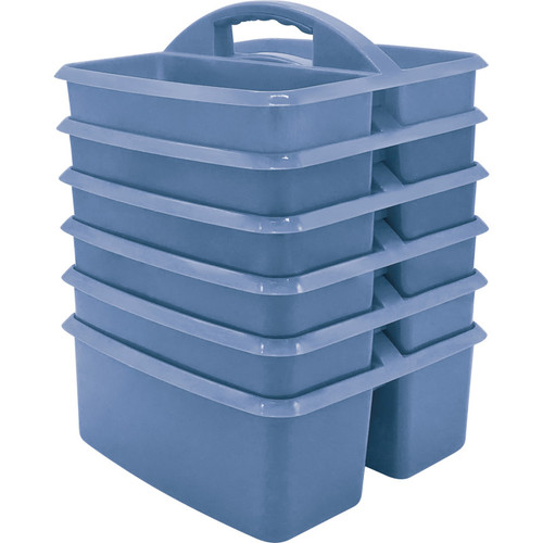 Teacher Slate Blue Plastic Storage Caddy, Pack Of 6 TCR20443-6