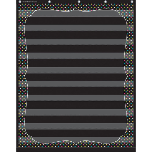 Teacher Chalkboard Brights 10 Pocket Chart TCR20746