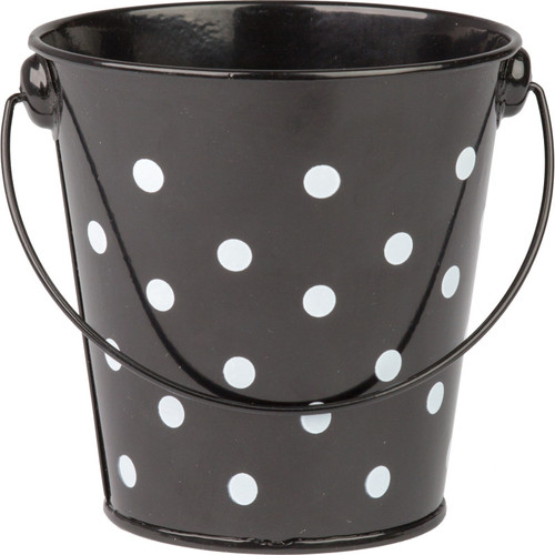 Teacher Black Polka Dots Bucket TCR20825