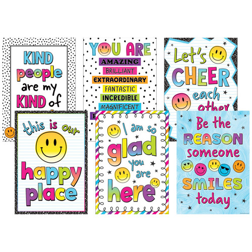Teacher Brights 4Ever Positive Posters, Set Of 6 TCR2088702