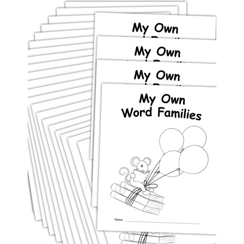 Teacher My Own Books: My Word Families Book, 25 Pack TCR2088764