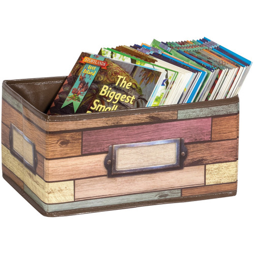 Teacher Reclaimed Wood Design Small Storage Bin TCR20913