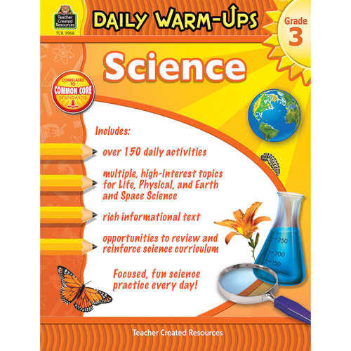Teacher Daily Warm-Ups Science Book, Grade 3 TCR3968