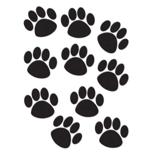 Teacher Black Paw Prints Accents, Pack Of 30 TCR4277