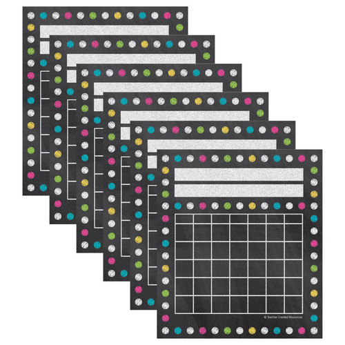 Teacher Chalkboard Brights Mini Incentive Charts, 36 Per Pack, 6 Packs TCR5625-6