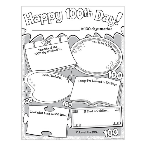 Teacher Happy 100Th Day Poster Pack, Pack Of 32 TCR5640