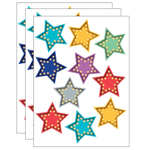 Teacher Marquee Stars Accents, 30 Per Pack, 3 Packs TCR5870-3