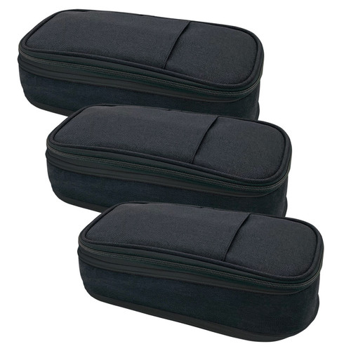 Teacher Black Pencil Case, Pack Of 3 TCR6122-3