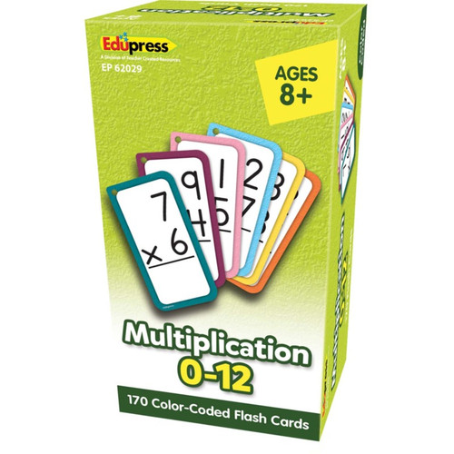 Edupress Multiplication Flash Cards - All Facts 0-12 TCR62029