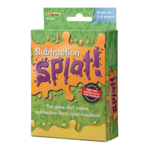 Edupress Subtraction Splat! Card Game TCR63760