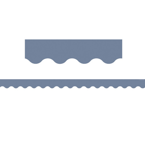 Teacher Aegean Blue Scalloped Border Trim, 35 Feet TCR6685