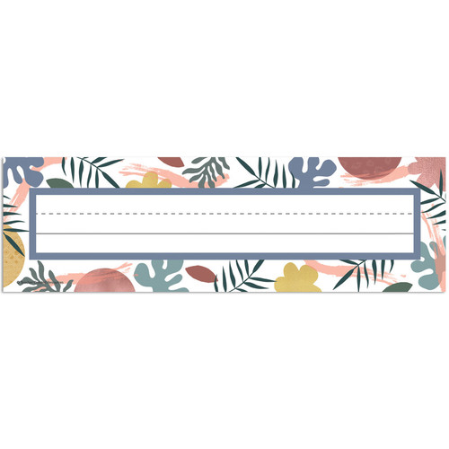 Teacher Wonderfully Wild Flat Name Plates, 3-1/2" X 11-1/2", Pack Of 36 TCR6690