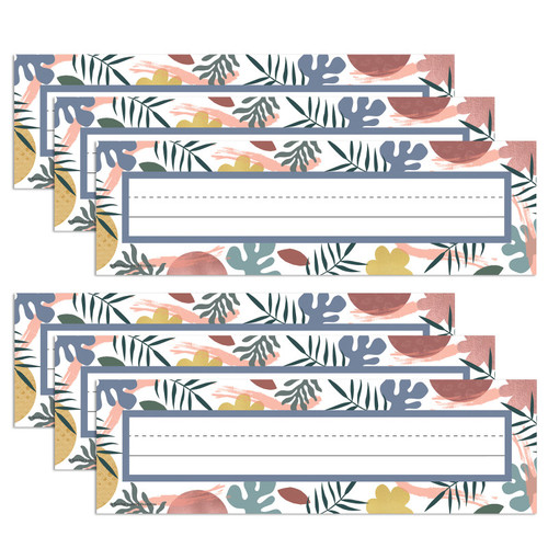 Teacher Wonderfully Wild Flat Name Plates, 3-1/2" X 11-1/2", 36 Per Pack, 6 Packs TCR6690-6